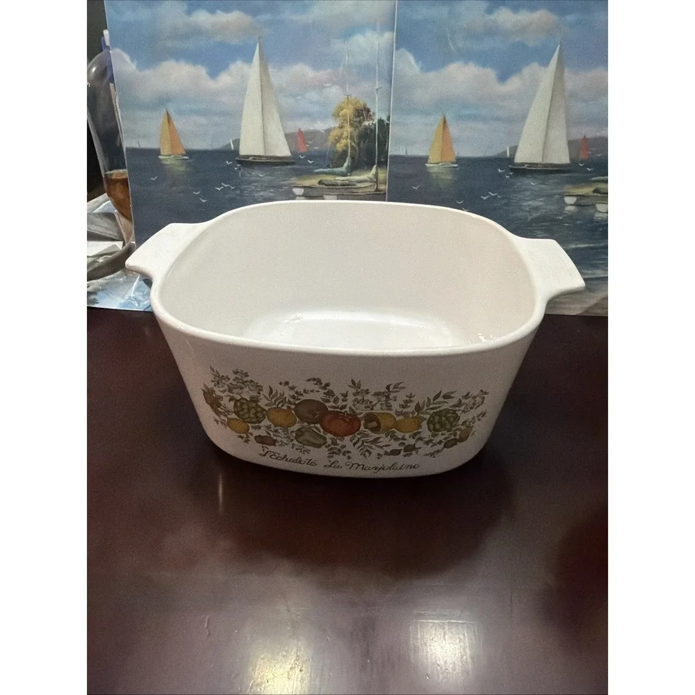 Corning Ware Spice Of Life Casserole Dish 3 Quart A-3-B No Lid LaMarjolaine - Picture 1 of 5
